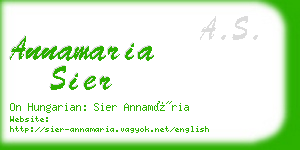 annamaria sier business card